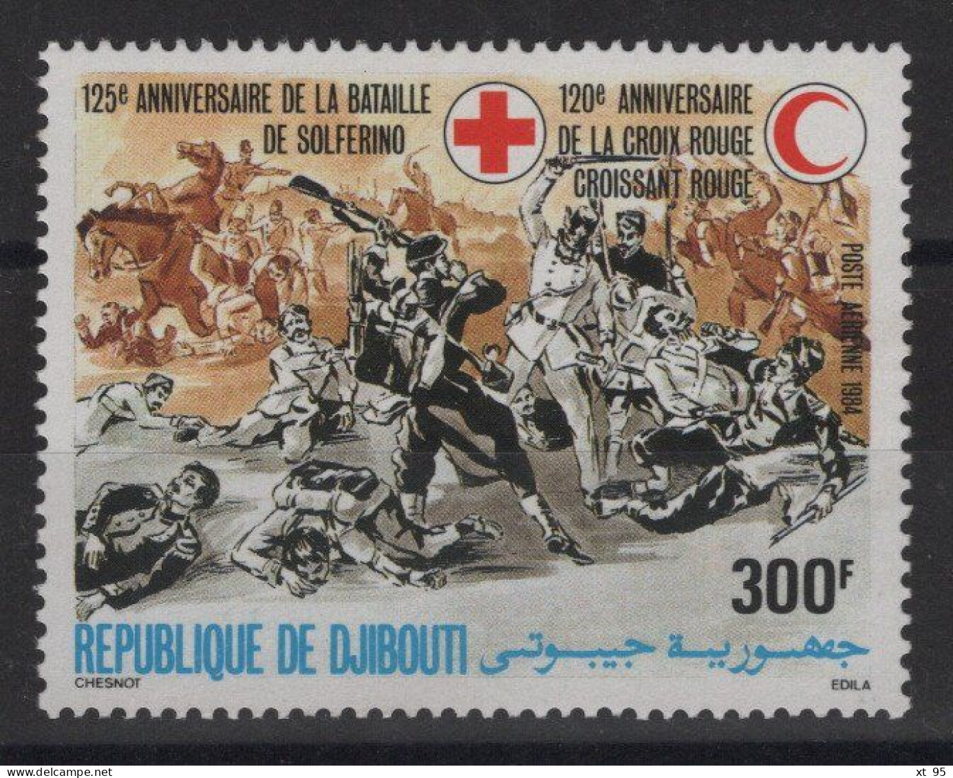 Djibouti - PA N°207 - Croix Rouge - * Neufs Avec Trace De Charniere - Cote 7.50€ - Djibouti (1977-...)