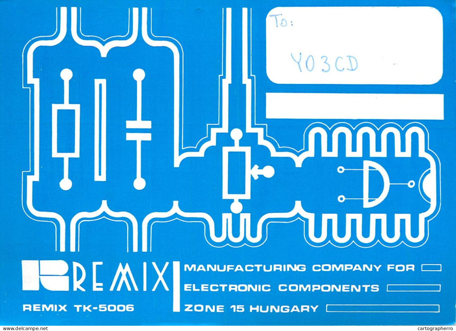 Radio Amateur QSL Post Card Y03CD HA8KZC Hungary - Radio Amateur