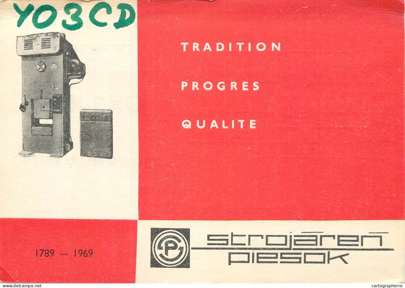 Radio Amateur QSL Post Card Y03CD OK3KCW Prague - Amateurfunk