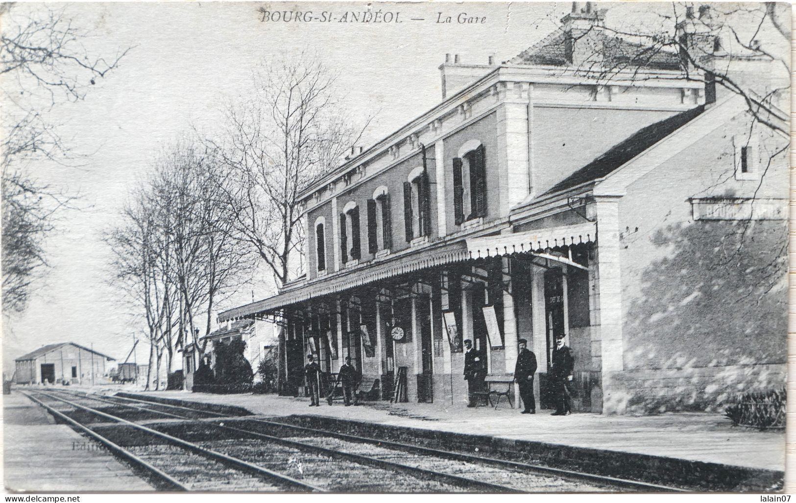 C. P. A. : 07 : BOURG SAINT ANDEOL : La Gare, Animé - Bourg-Saint-Andéol