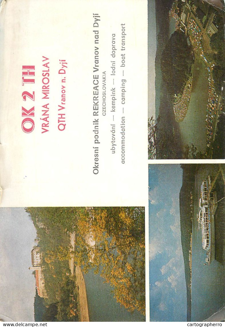 Radio Amateur QSL Post Card Y03CD OK2TH Vrana Miroslav - Amateurfunk