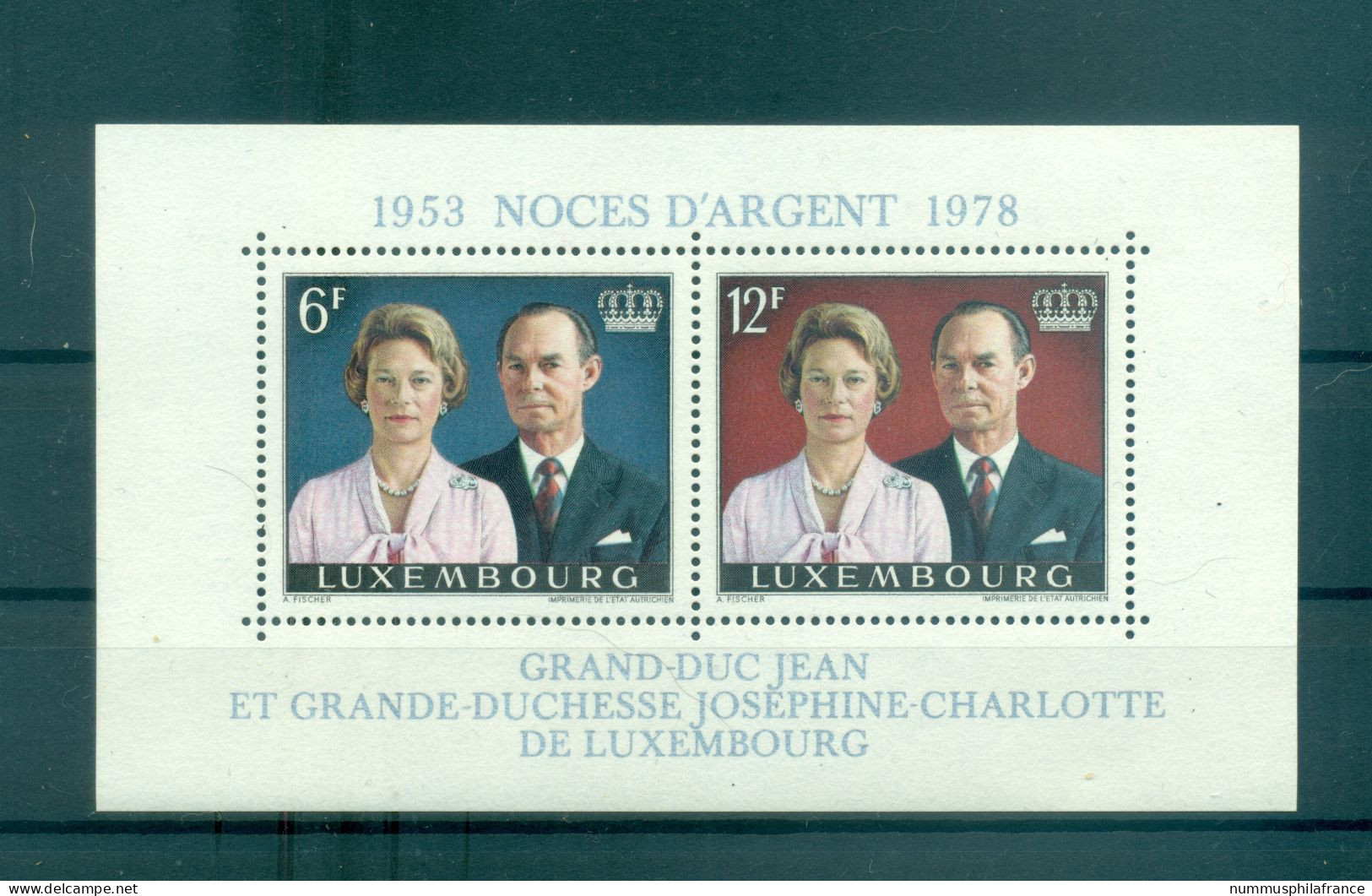 Luxembourg 1978 - Y & T Feuillet N. 11 - Famille Grand-ducale Luxembourgeoise (Michel Feuillet N. 11) - Blokken & Velletjes