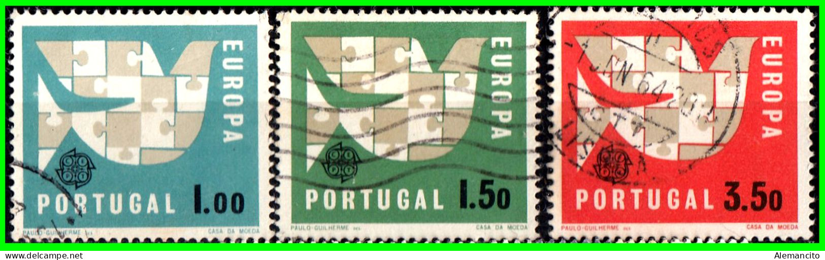 PORTUGAL… ( EUROPA ) SELLOS EUROPA SEPT AÑO 1963 – EUROPA - Oblitérés