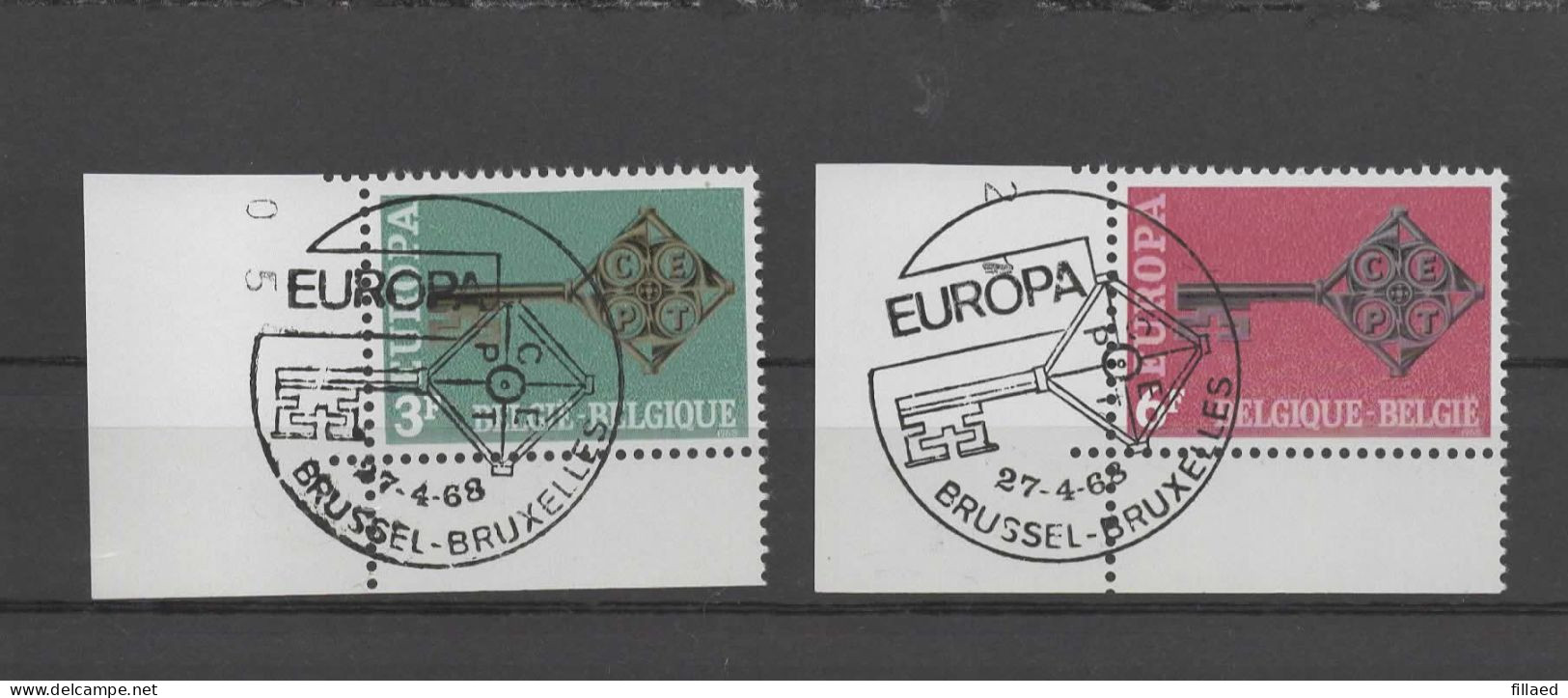 België Nr 1452/53° Eerstedagstempel:  Brussel - Used Stamps