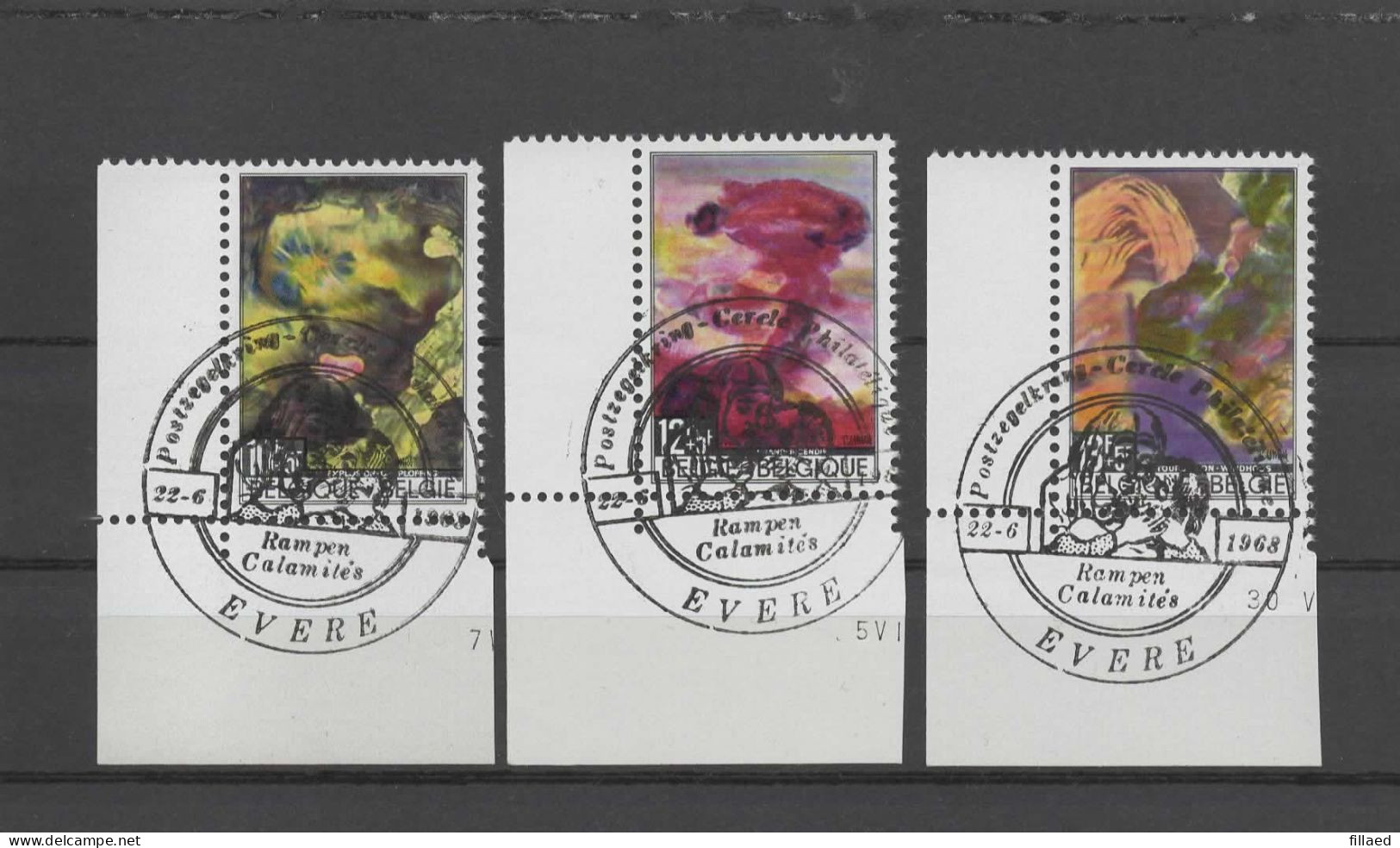 België Nr 1463/65° Eerstedagstempel:  Evere - Used Stamps