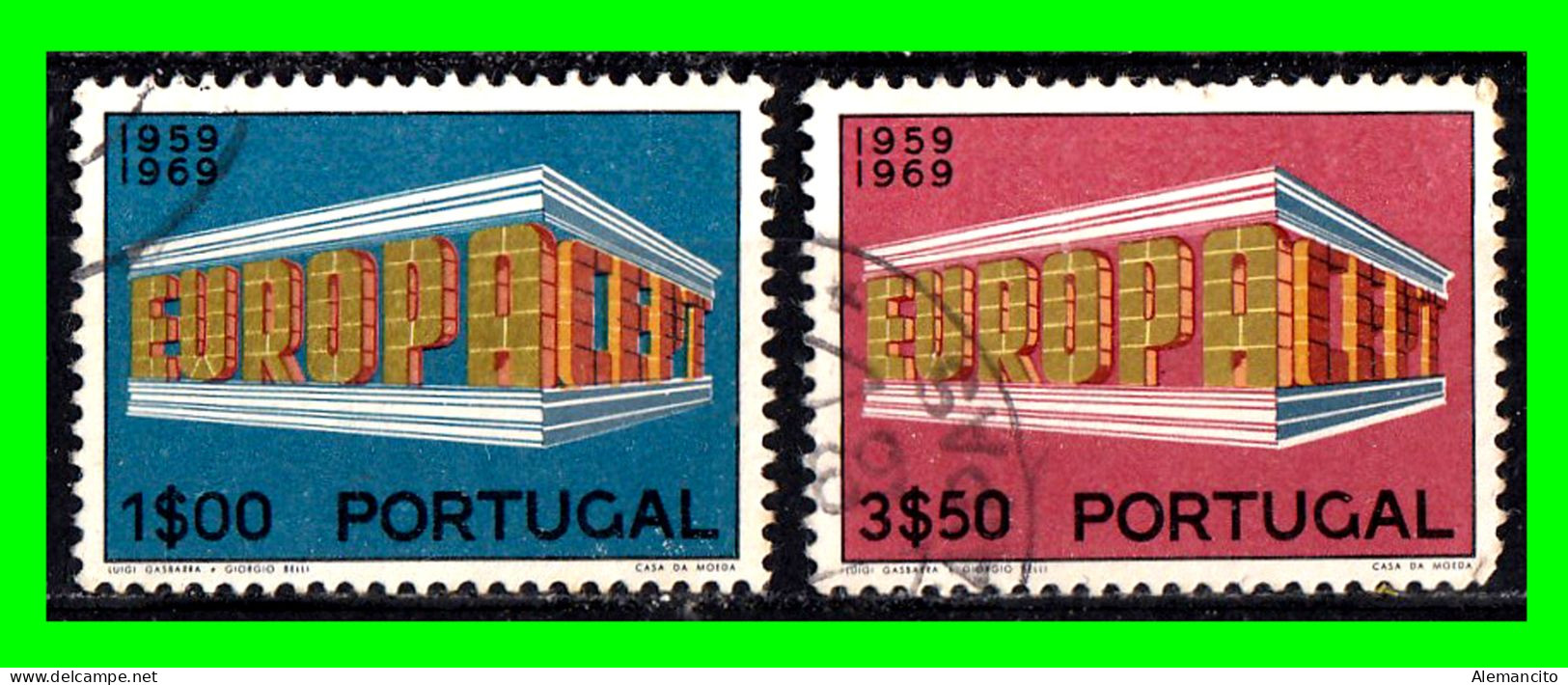 PORTUGAL… ( EUROPA ) SELLOS EUROPA SEPT AÑO 1969 – EUROPA - Usati