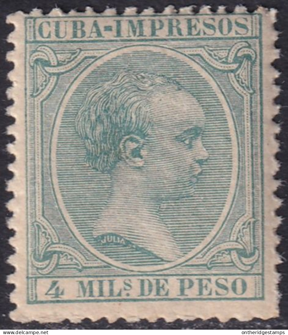 Cuba 1896 Sc P29 Ed 144 Newspaper MNH** Some Gum Crazing - Cuba (1874-1898)