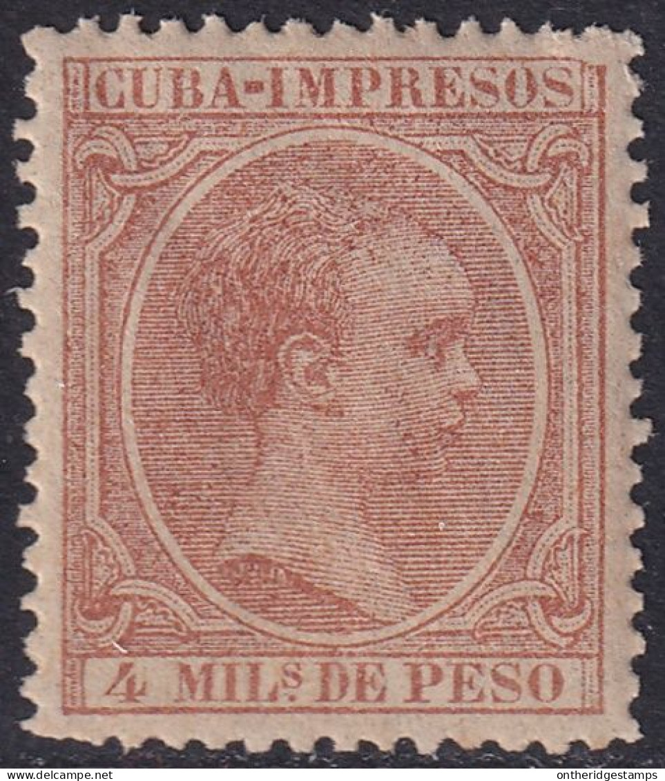 Cuba 1890 Sc P11 Ed 110 Newspaper MNH** - Cuba (1874-1898)