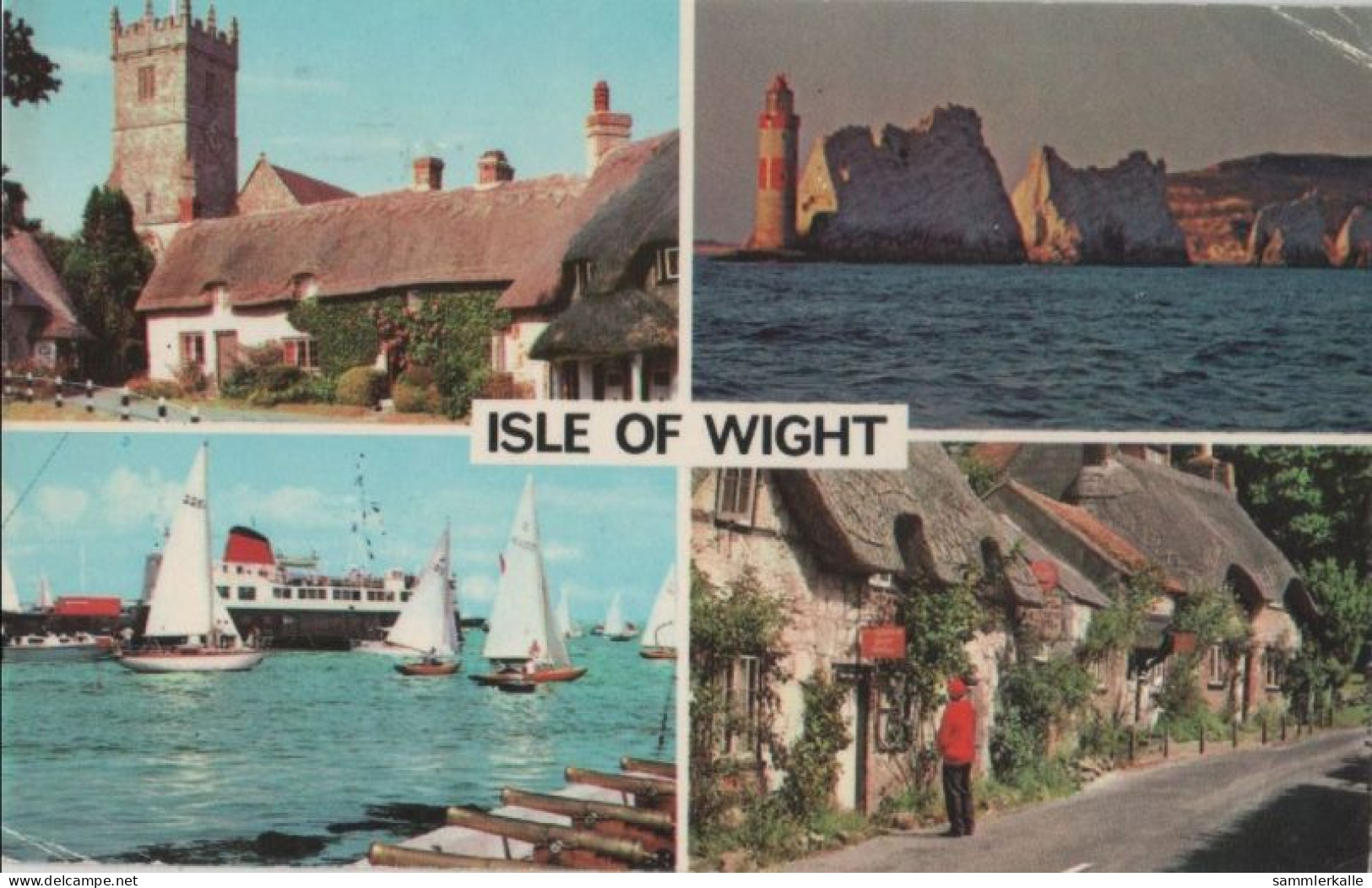 92431 - Grossbritannien - Isle Of Wight - 4-Bilder-Karte - 1978 - Other