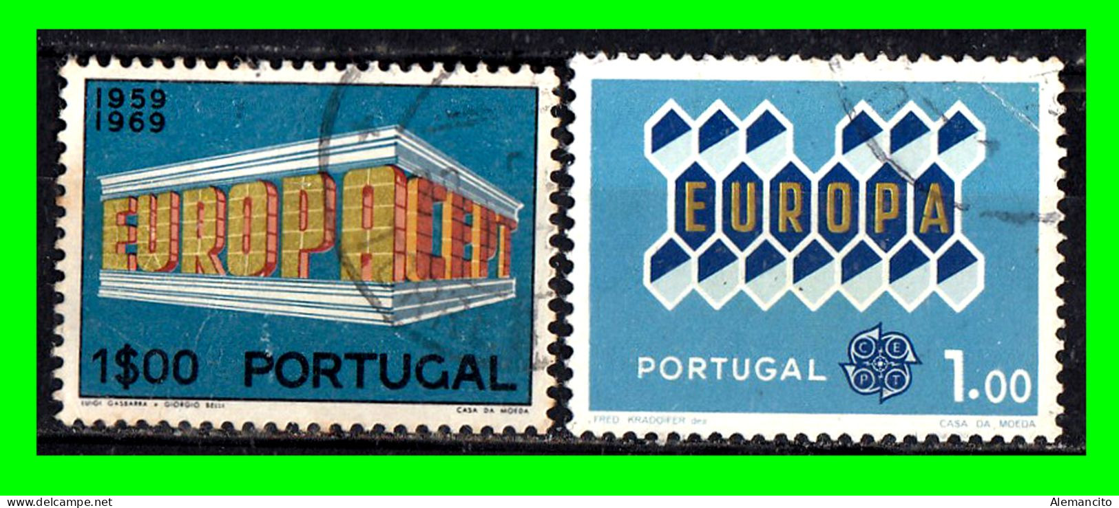 PORTUGAL… ( EUROPA ) SELLOS EUROPA SEPT AÑO 1971 – EUROPA - Usado