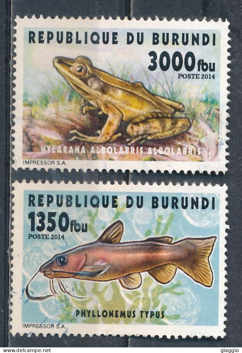 °°° BURUNDI - PESCI FISH POISSONS - 2014 °°° - Used Stamps