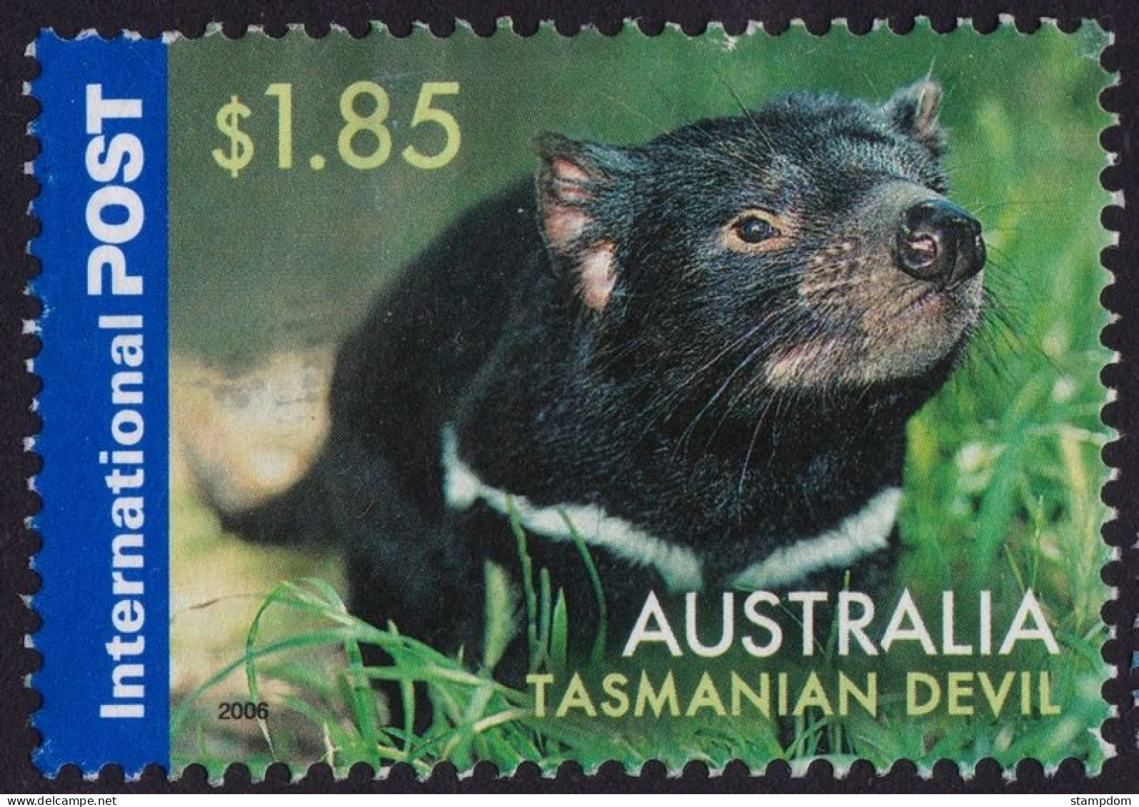 AUSTRALIA  2006 Animals Int'l Post $1.85 Tasmanian Devil Sc#2500 USED @O114 - Oblitérés