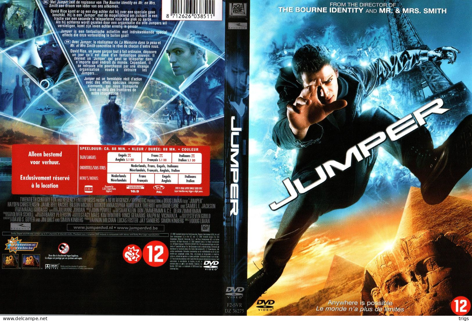 DVD - Jumper - Action, Adventure