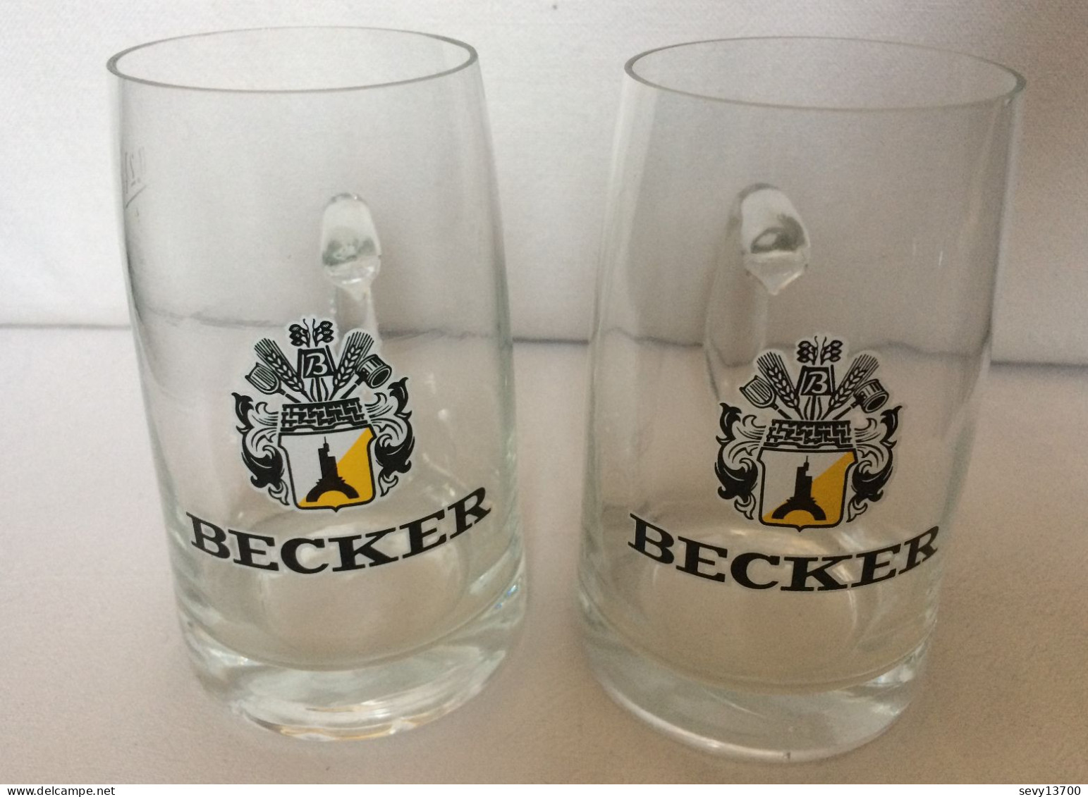 2 Chope à Bière Becker 20 Cl - Glazen