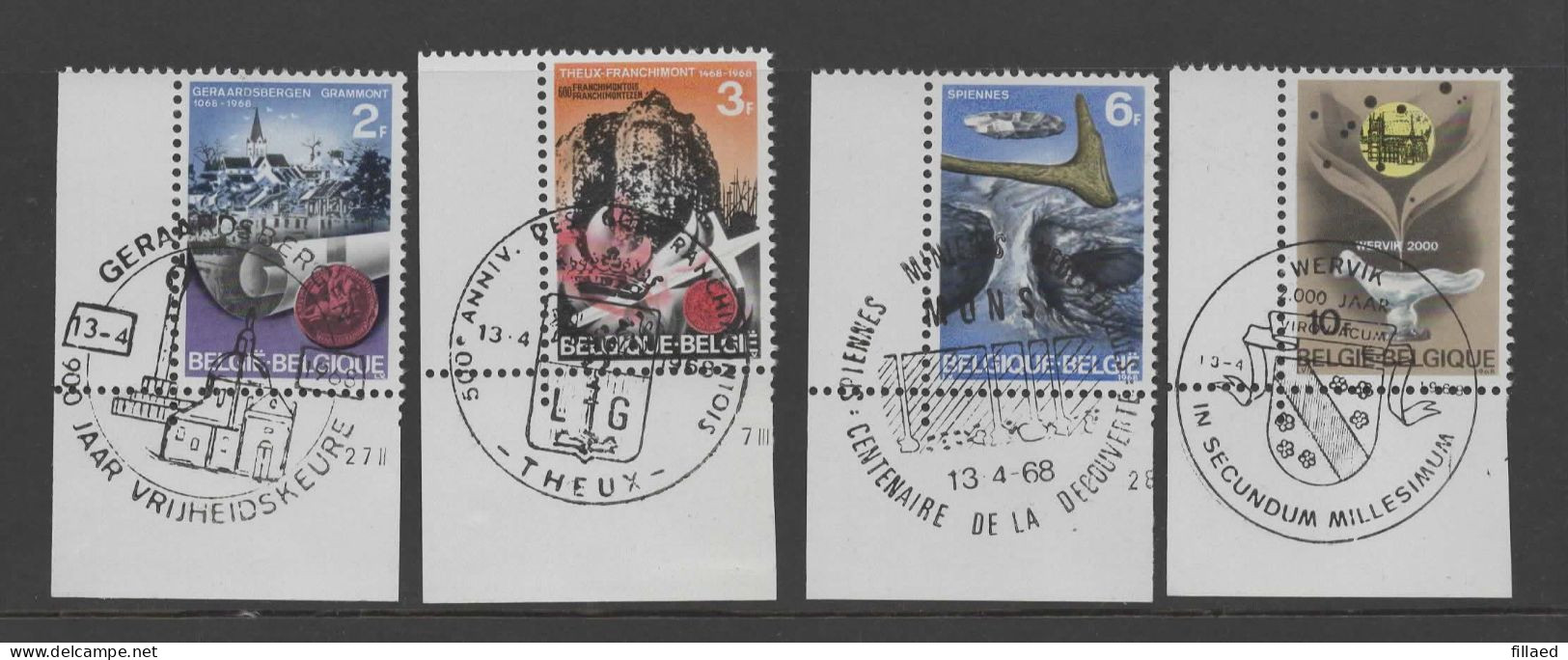 België Nr 1448/51° Eerstedagstempel: - Used Stamps