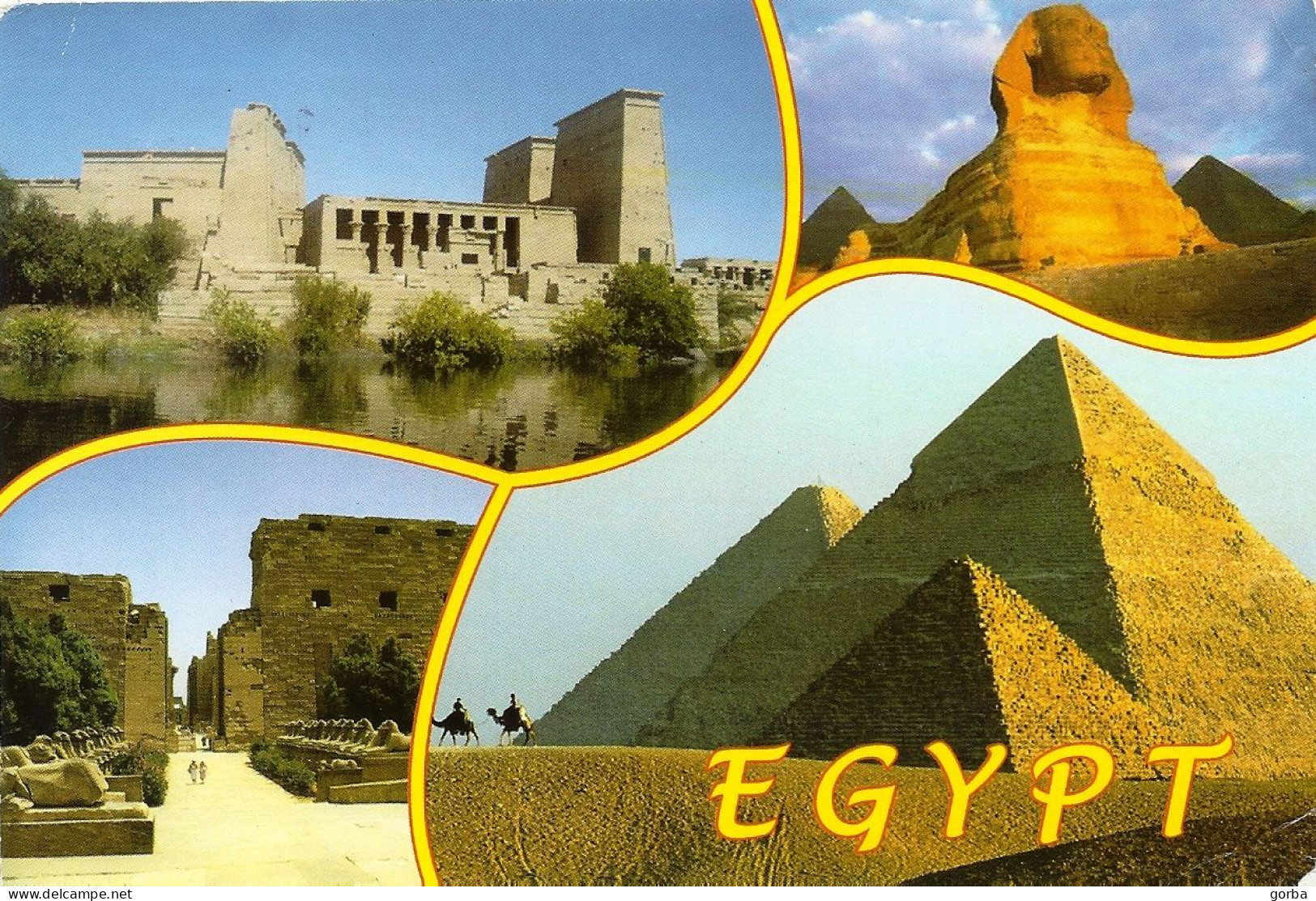 *CPM - EGYPTE - Multivues - Pyramides - Sphinx - Louxor - - Altri & Non Classificati