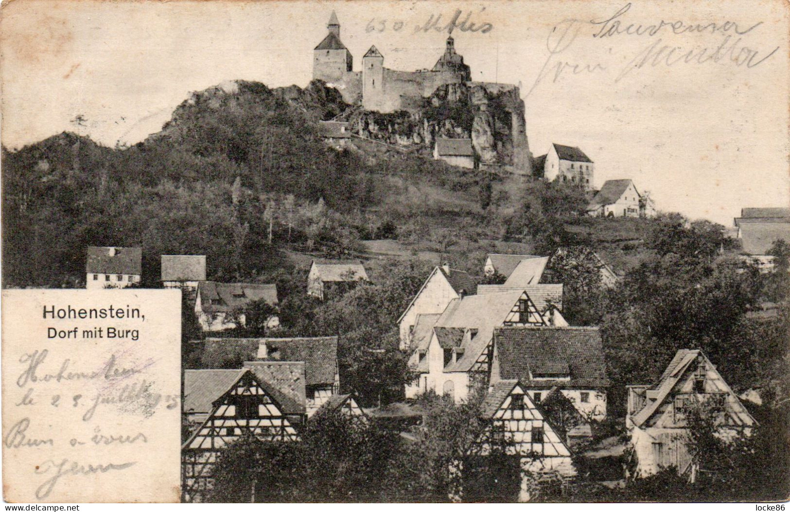 #10095 Hohenstein - Dorf Mit Burg, 1905 - Hersbruck