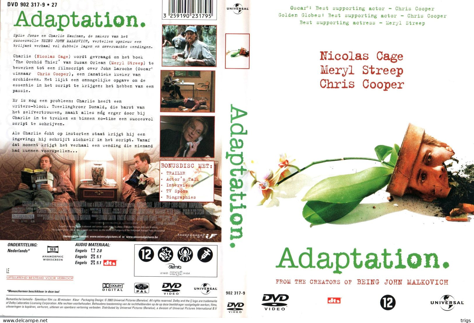 DVD - Adaptation. - Comedy