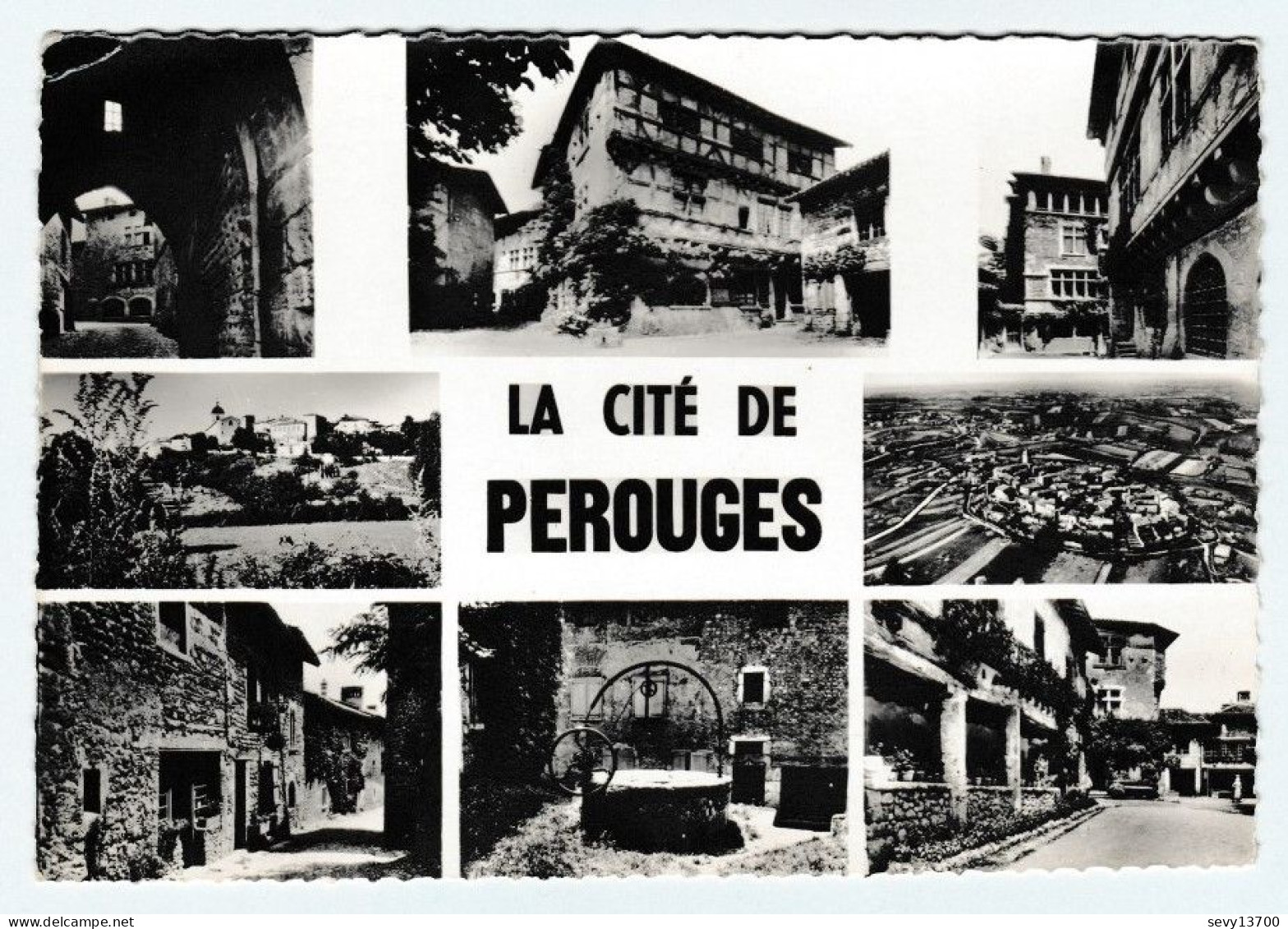 4 Cartes Postale La Cité De Pérouges - Pérouges