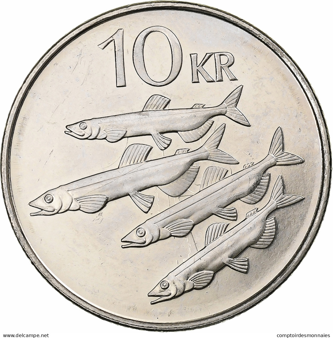 Islande, 10 Kronur, 1996, Nickel Plaqué Acier, SPL, KM:29.1a - Islanda