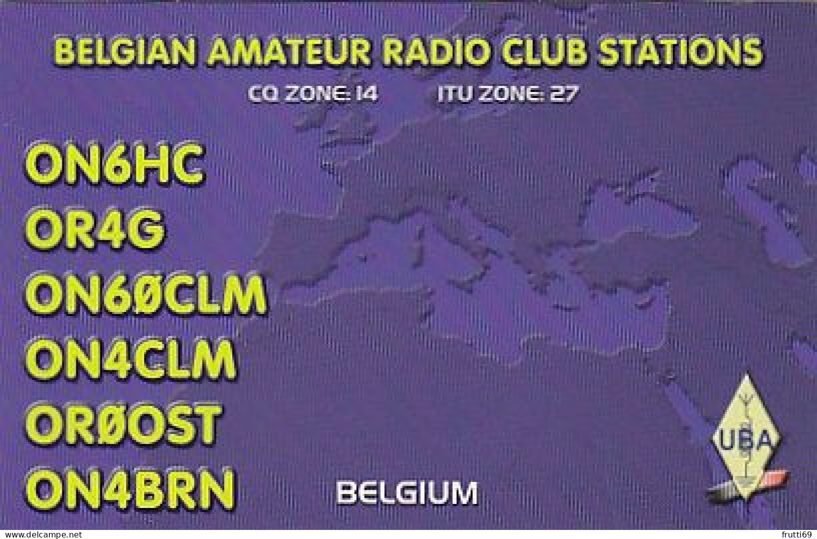 AK 212293 QSL - Belgium - Radio