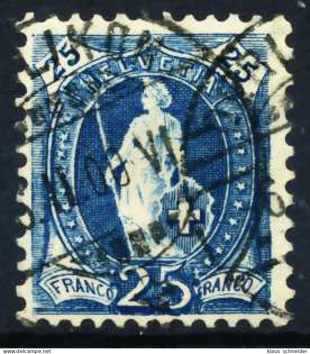 SCHWEIZ ST.HELV Nr 67Ca Zentrisch Gestempelt X696CF2 - Used Stamps