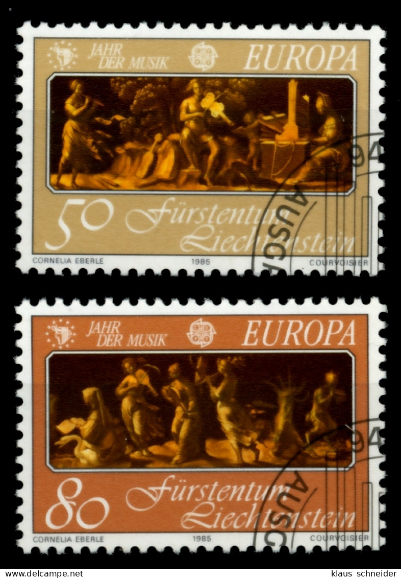 LIECHTENSTEIN 1985 Nr 866-867 Gestempelt SB4A122 - Used Stamps
