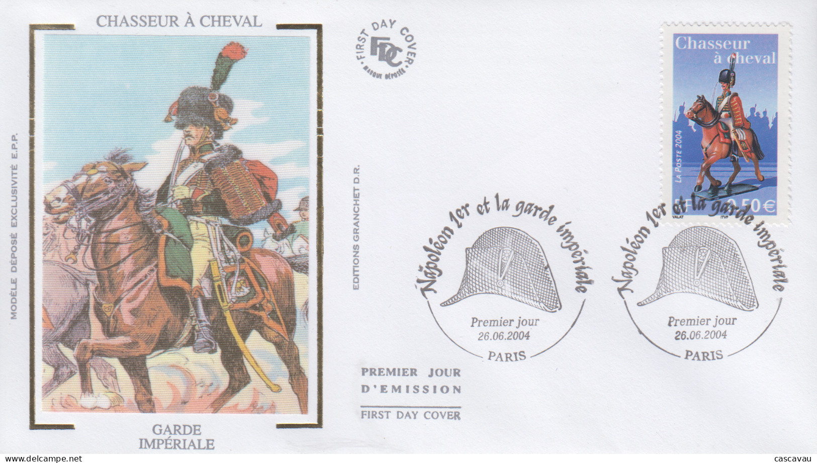 Enveloppe  FDC   1er  Jour   FRANCE   NAPOLEON  1er   Et   La  GARDE  IMPERIALE   2004 - 2000-2009