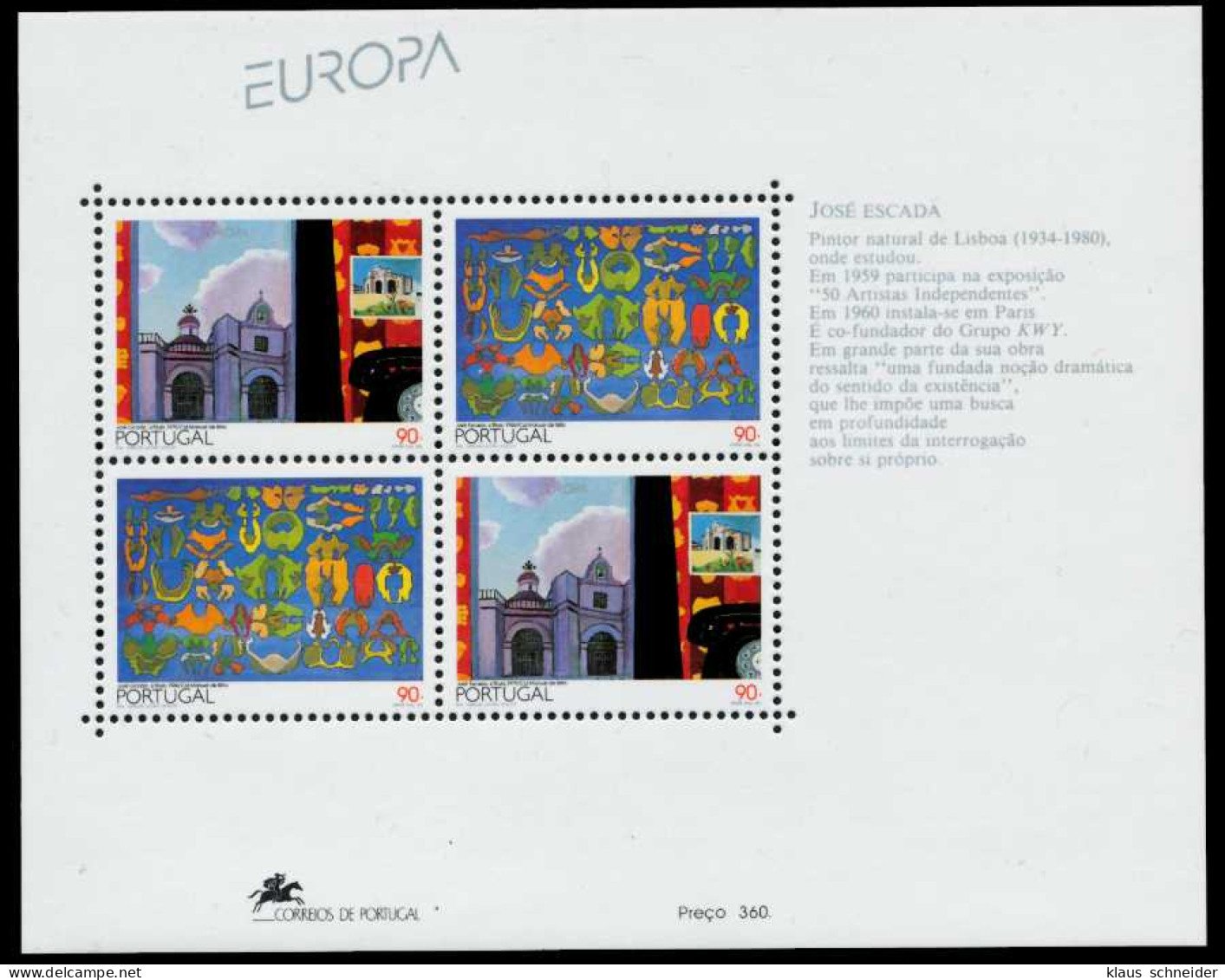 PORTUGAL Block 93 Postfrisch S00D5DE - Blocs-feuillets