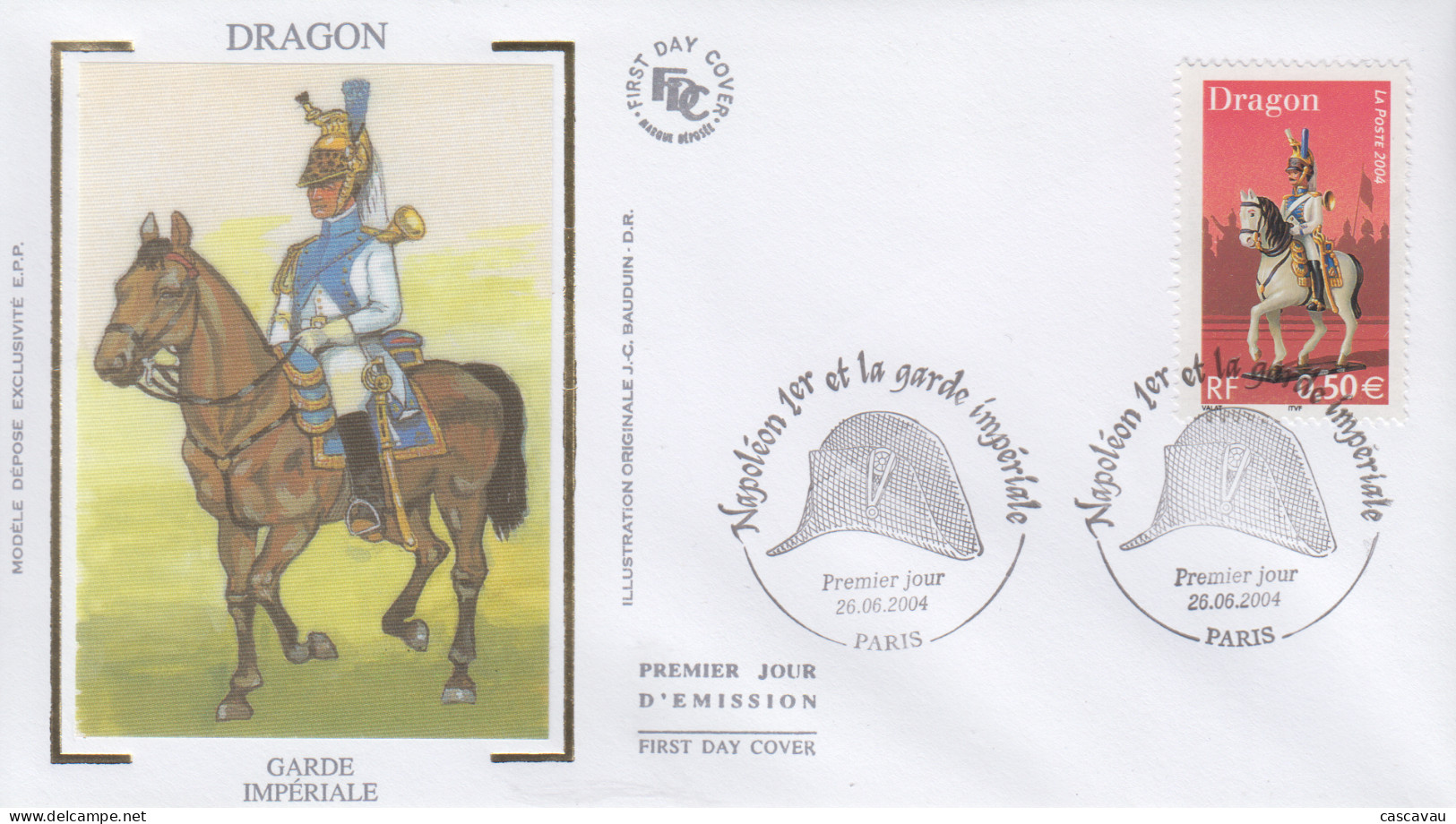 Enveloppe  FDC   1er  Jour   FRANCE   NAPOLEON  1er   Et   La  GARDE  IMPERIALE   2004 - 2000-2009