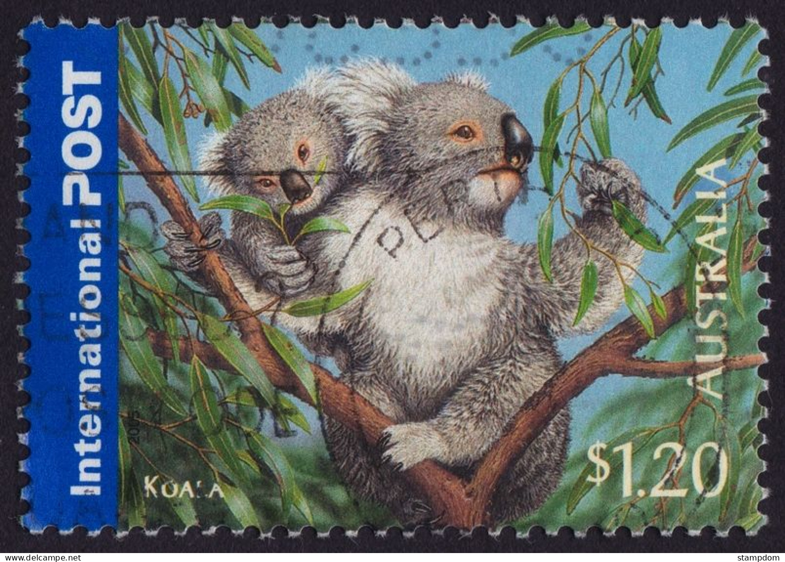 AUSTRALIA  2005 Animals Int'l Post $1.20 Koala Sc#2388 USED @O414 - Oblitérés