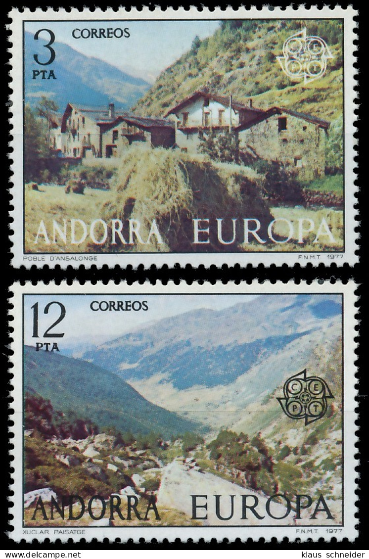 ANDORRA SPANISCHE POST 1970-1979 Nr 107-108 Postfrisch S1771EA - Neufs