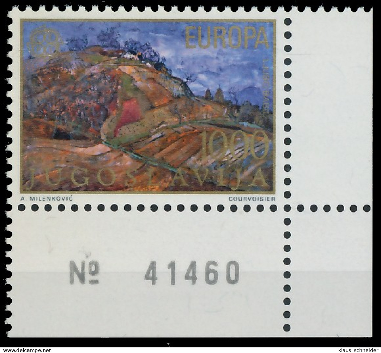 JUGOSLAWIEN 1977 Nr 1685 Postfrisch ECKE-URE X55D00E - Unused Stamps