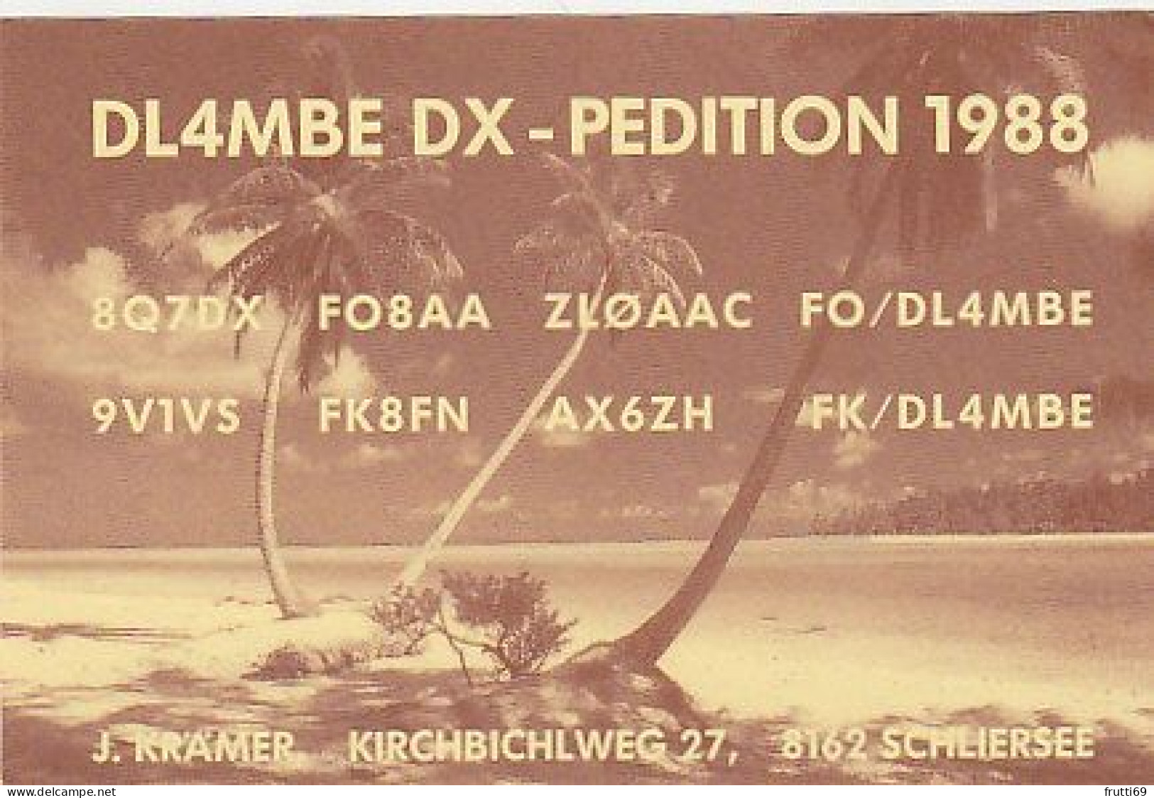 AK 212308 QSL - Germany - Schliersee - Radio Amateur