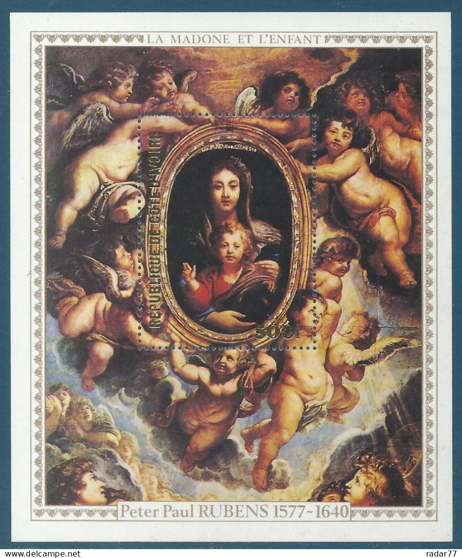 Côte D'Ivoire Bloc N°10 400ème Anniversaire De La Naissance De Rubens Neuf** - Rubens
