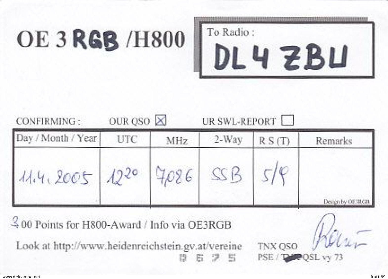 AK 212309 QSL - Austria - Heidenreichstein - Radio Amateur