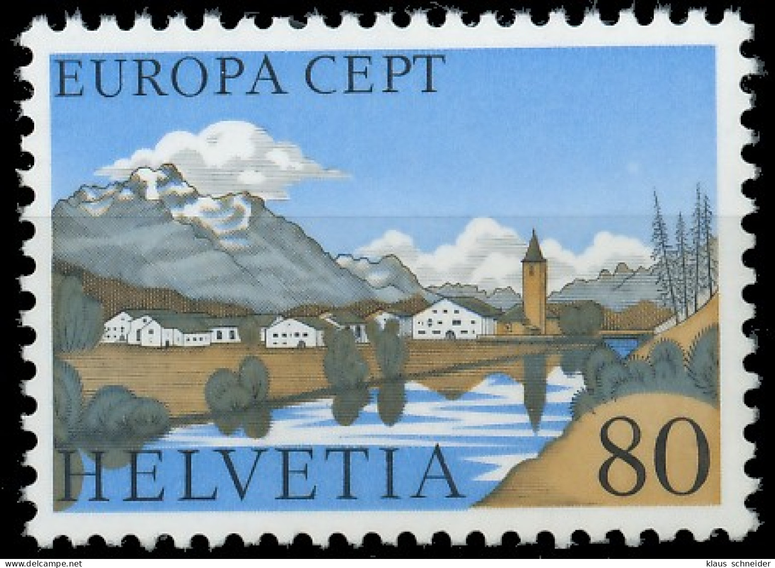 SCHWEIZ 1977 Nr 1095 Postfrisch S17782A - Unused Stamps