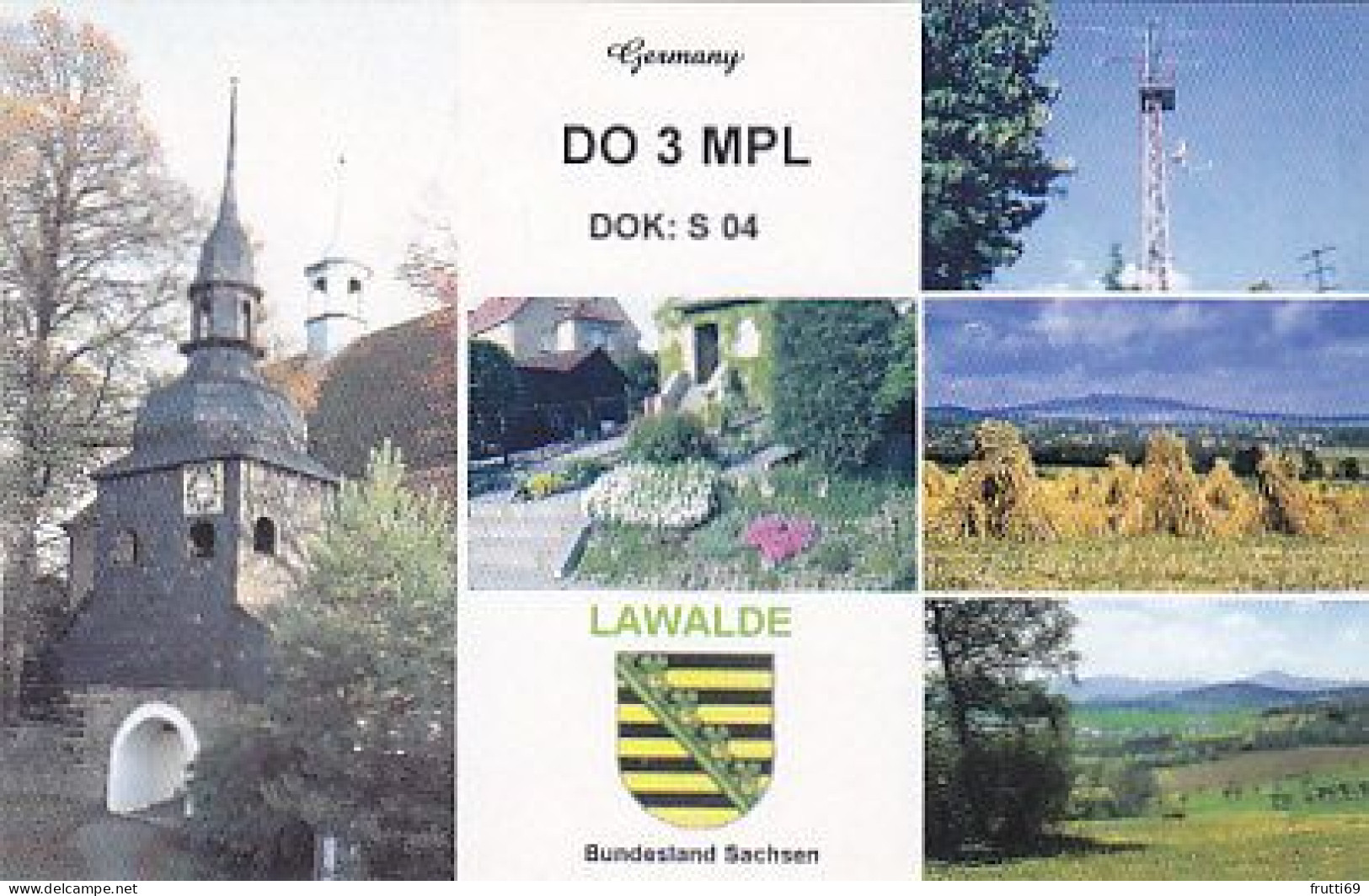 AK 212311 QSL - Germany - Lawalde - Amateurfunk