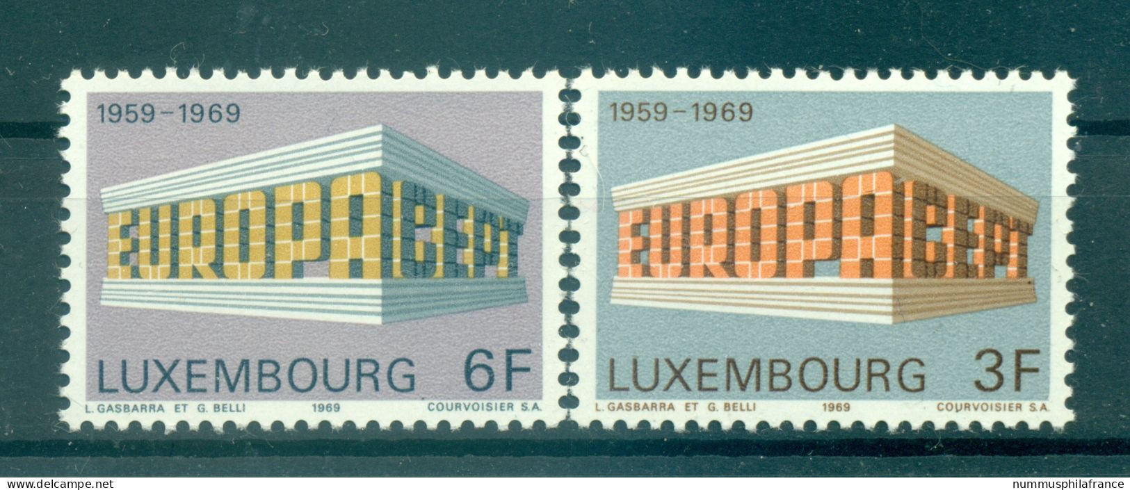 Luxembourg 1969 - Y & T N. 738/39 - Europa (Michel N. 788/89) - Nuevos