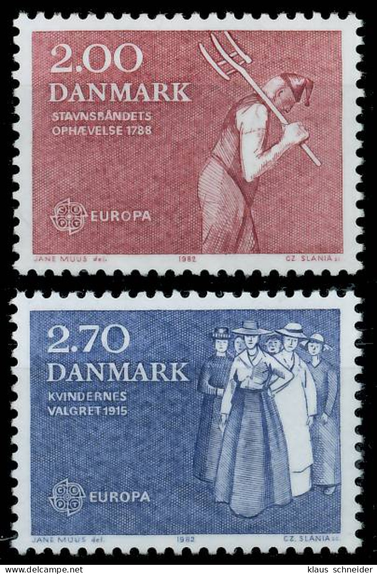 DÄNEMARK 1982 Nr 749-750 Postfrisch S1E4C1E - Unused Stamps