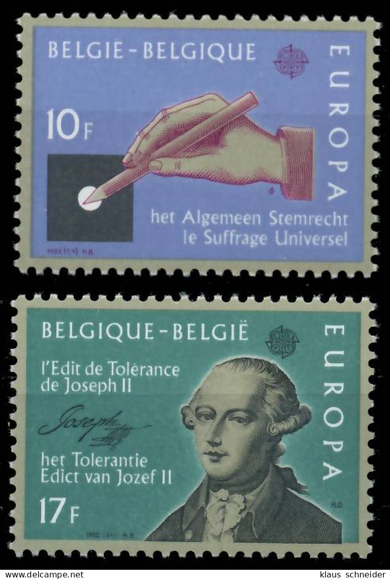 BELGIEN 1982 Nr 2100-2101 Postfrisch S1E4BF2 - Unused Stamps