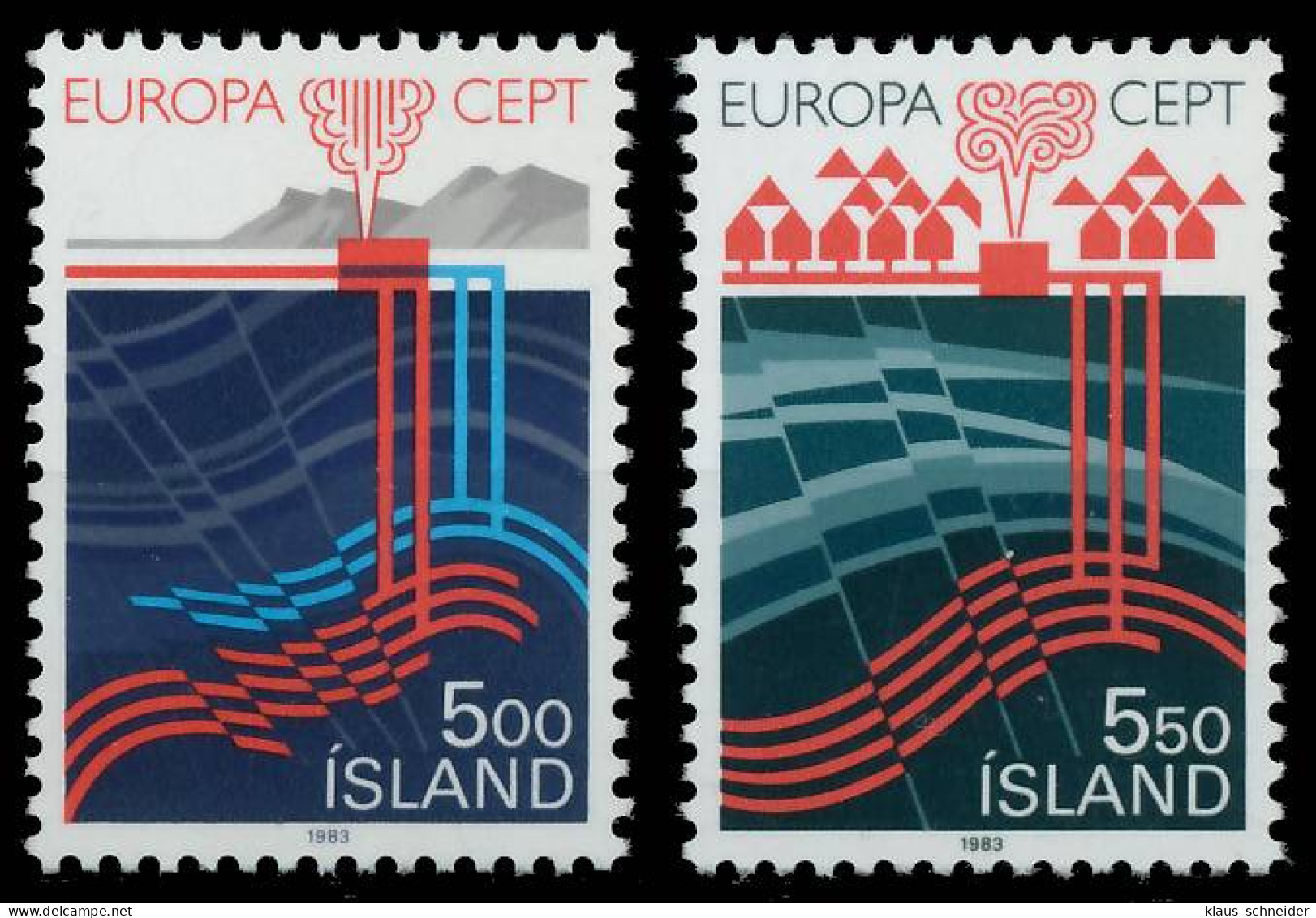 ISLAND 1983 Nr 598-599 Postfrisch S1E530A - Unused Stamps