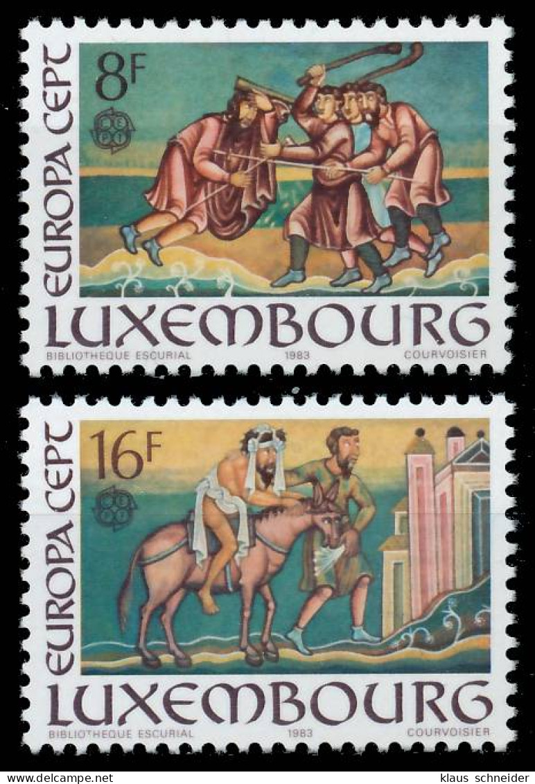 LUXEMBURG 1983 Nr 1074-1075 Postfrisch S1E538A - Unused Stamps