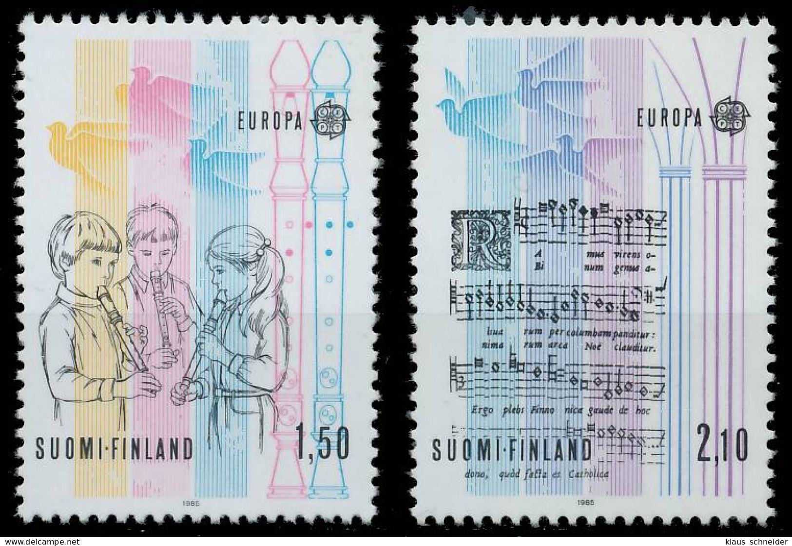 FINNLAND 1985 Nr 968-969 Postfrisch S1F0C36 - Unused Stamps