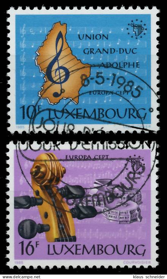 LUXEMBURG 1985 Nr 1125-1126 Gestempelt X5BEBF6 - Used Stamps