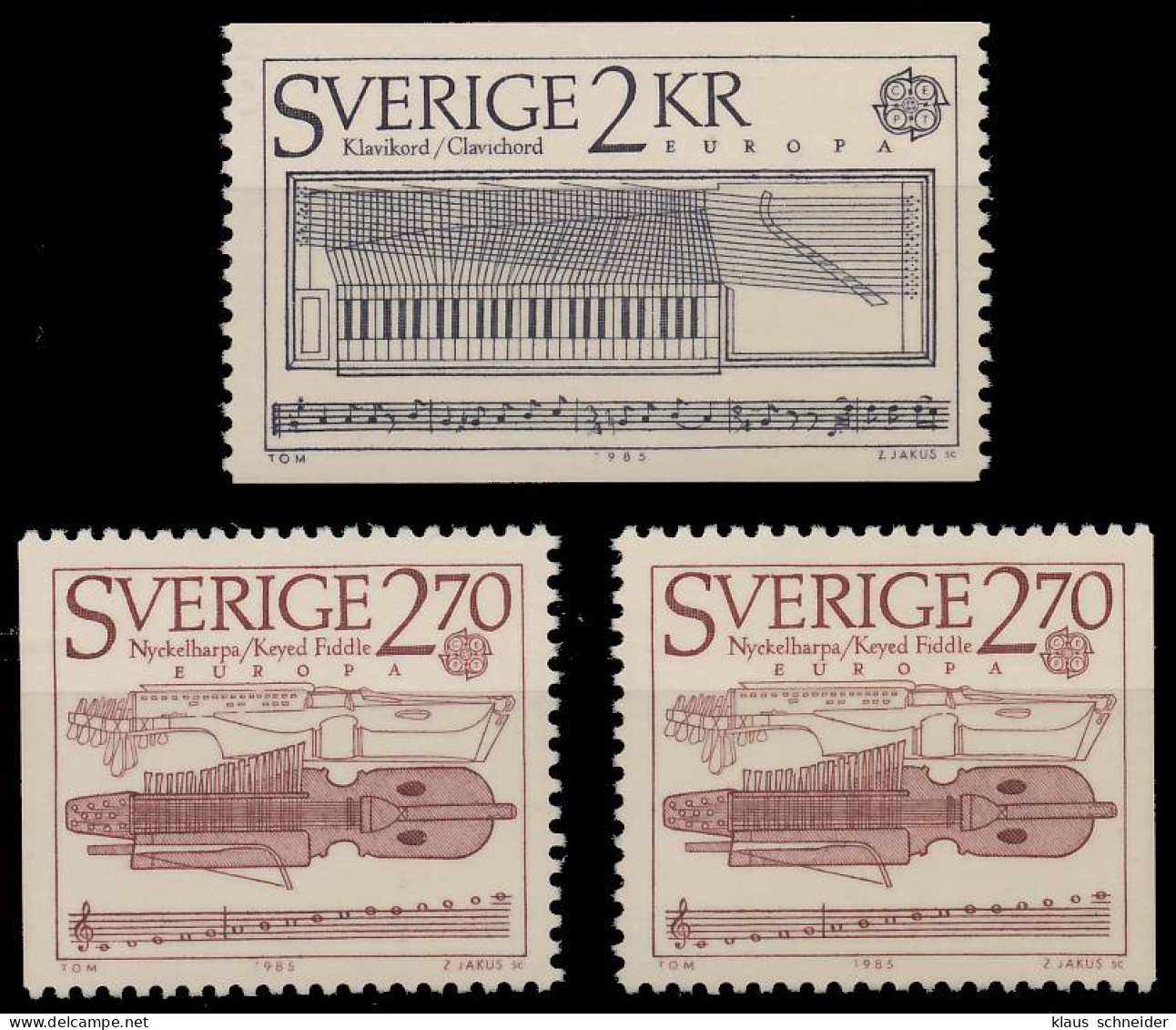 SCHWEDEN 1985 Nr 1328A-1329Dl Dr Postfrisch X5BECFE - Nuevos