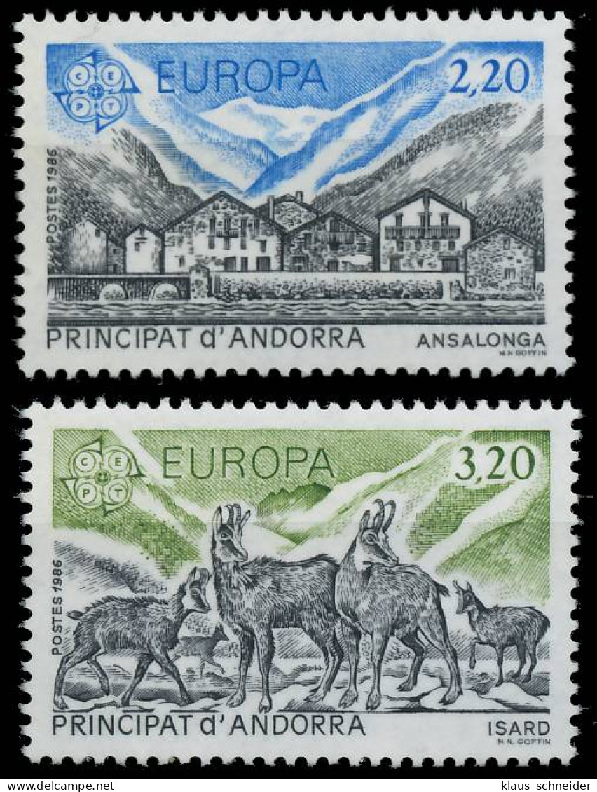 ANDORRA (FRANZ. POST) 1986 Nr 369-370 Postfrisch X5C5F2A - Ungebraucht