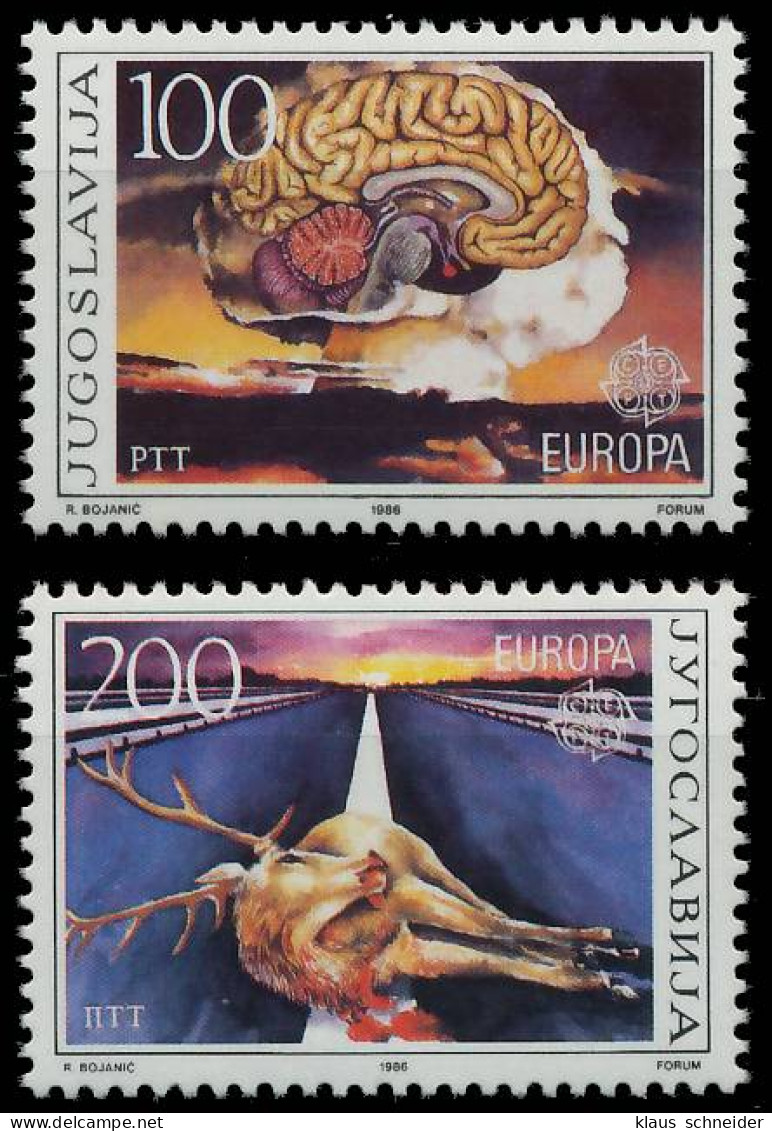 JUGOSLAWIEN 1986 Nr 2156-2157 Postfrisch S1F5B76 - Ungebraucht