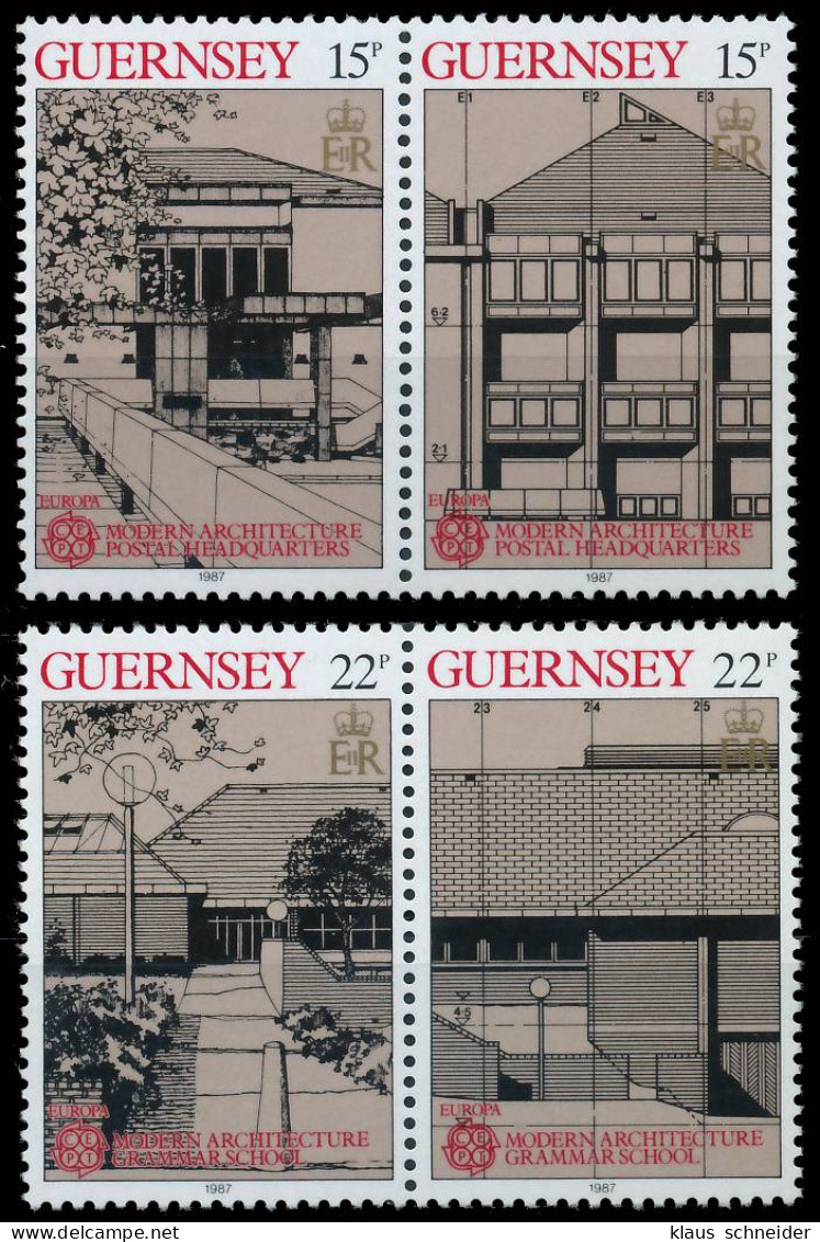 GUERNSEY 1987 Nr 389-392 Postfrisch WAAGR PAAR S1F5F7A - Guernesey