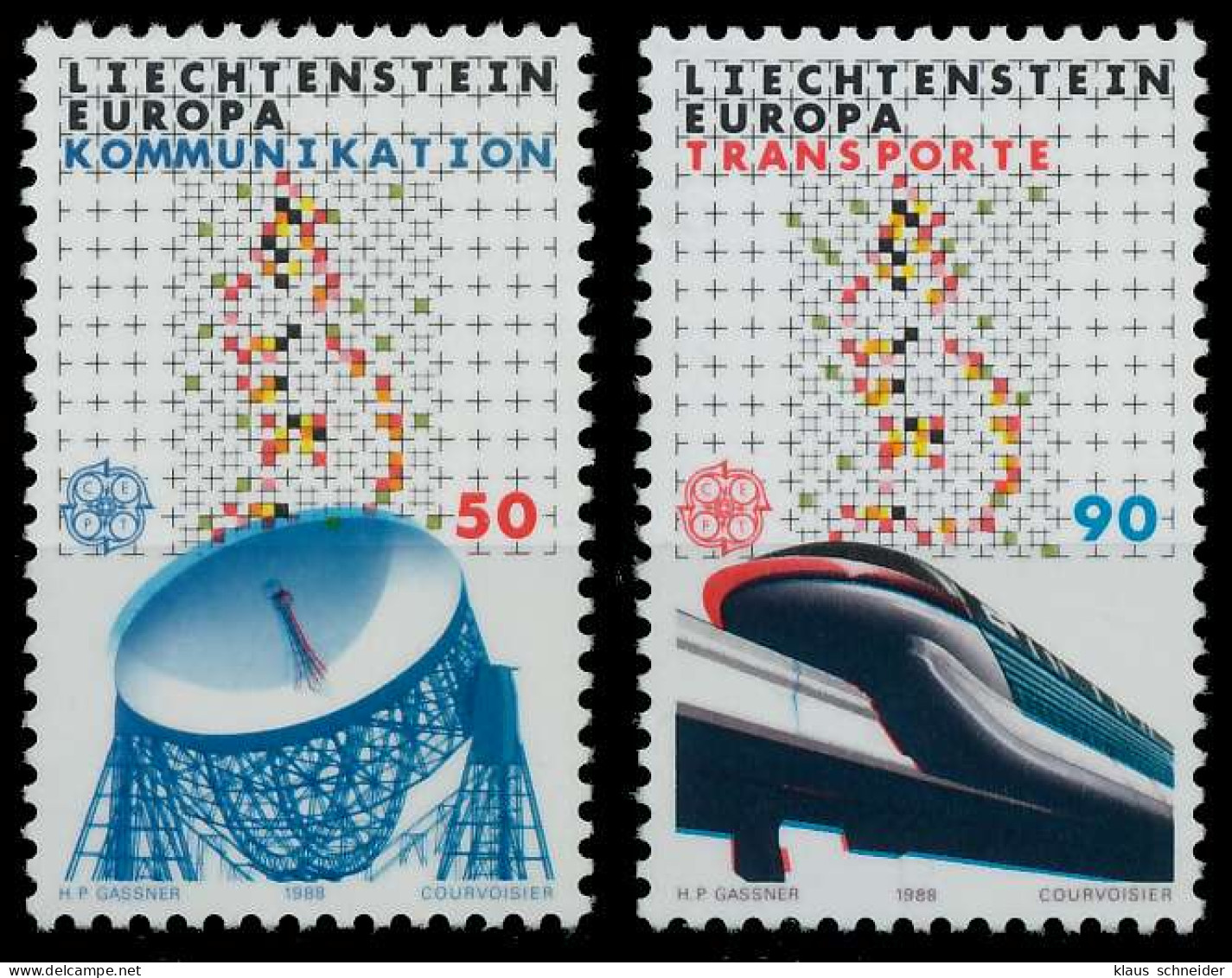 LIECHTENSTEIN 1988 Nr 937-938 Postfrisch S1F93EA - Ongebruikt